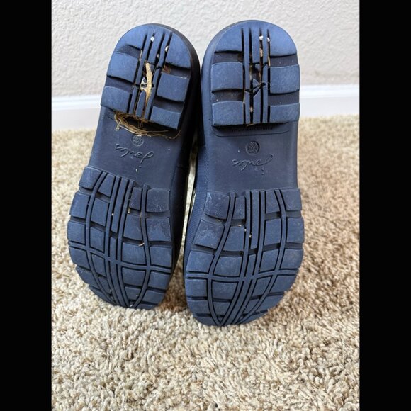 Joules Tall Navy Blue Rainboots Dogs Waterproof 2016 Heel British Gardening 39 8 - Picture 6 of 8